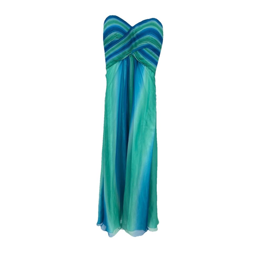 Vintage Cache Sweetheart Backless Jewel Formal Maxi Prom Dress Y2K Fairy Size 10
